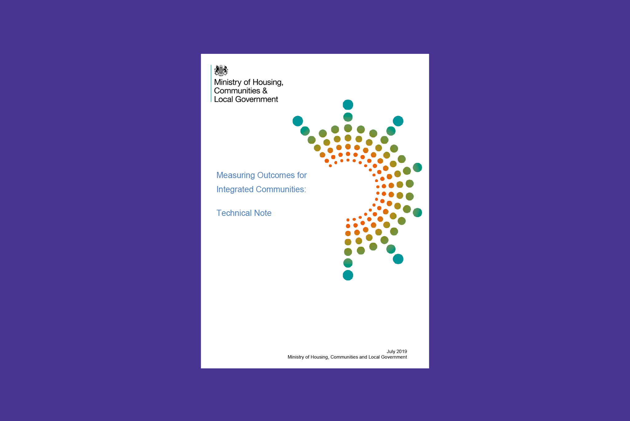 Cover image for the resource "Measured Outcomes for Integrated Communities", displaying the report cover.