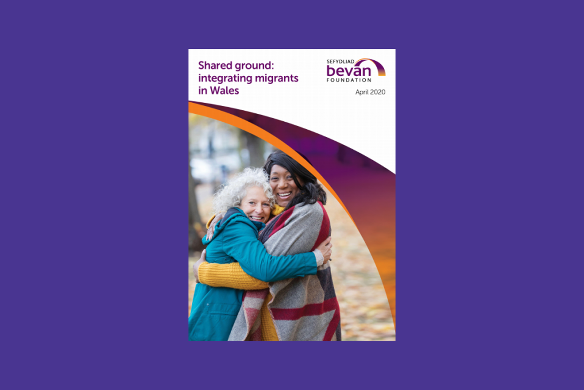 Cover image for the resource "Shared Ground: Integrating Migrants in Wales", displaying the report cover.